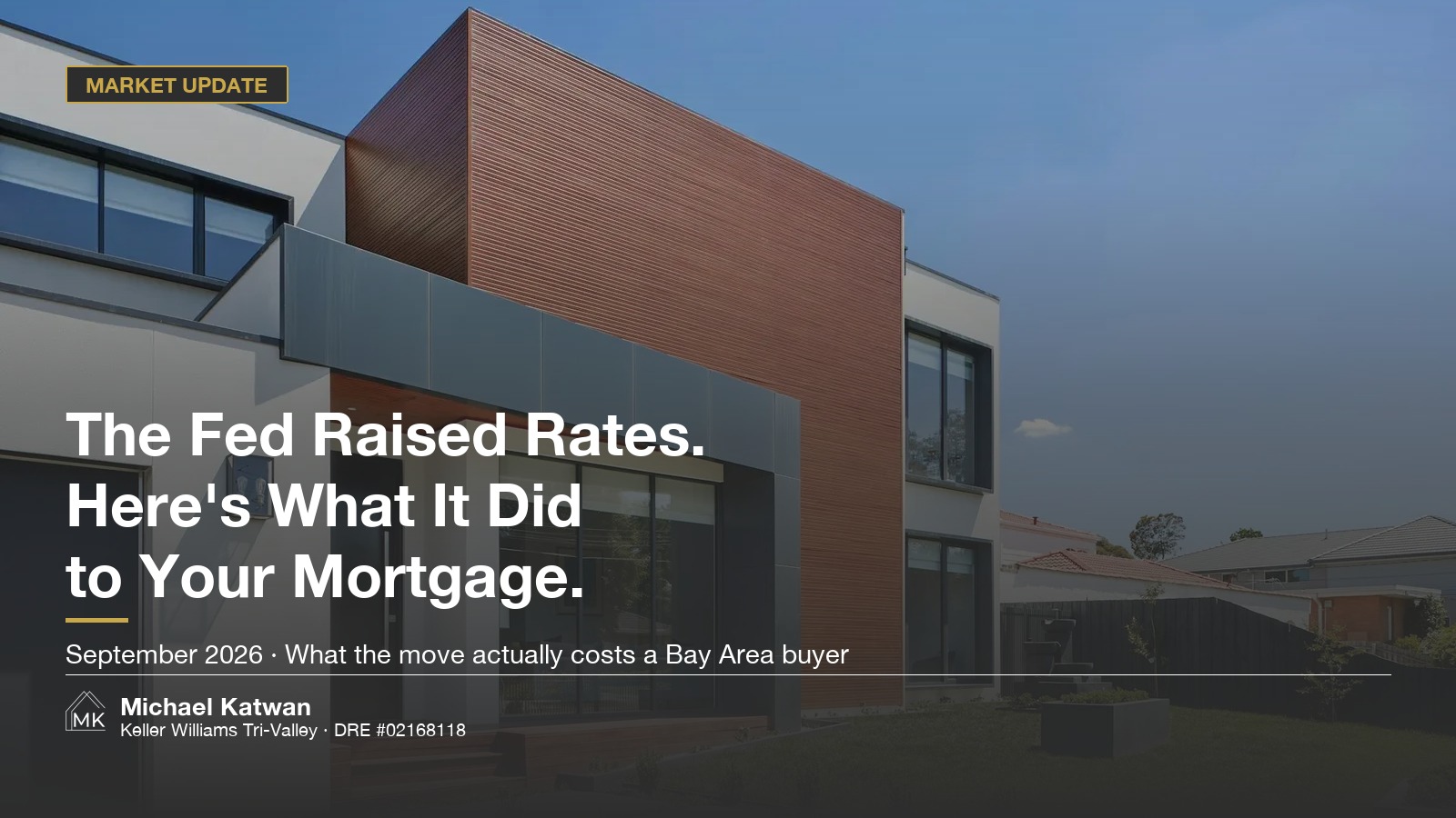 Fed rate hike September 2026 and Bay Area mortgage rates — what the move costs a buyer